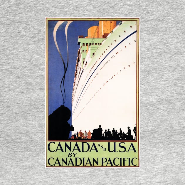 Canada and USA Cruises by Sea Steamship Vintage Travel by vintageposters